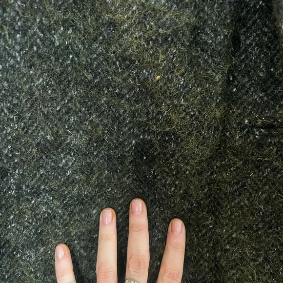 Isabel Marant Etoile olive green wool and alpaca cocoon coat - Picture 6 of 8